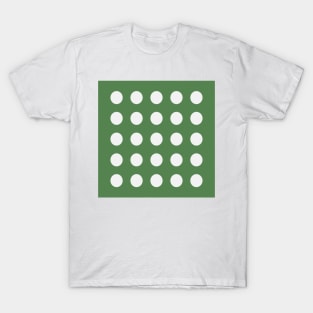 White Dots on Tavern Green T-Shirt